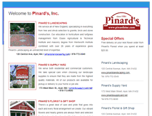 Tablet Screenshot of pinardsinc.com